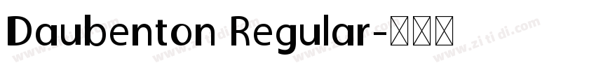 Daubenton Regular字体转换